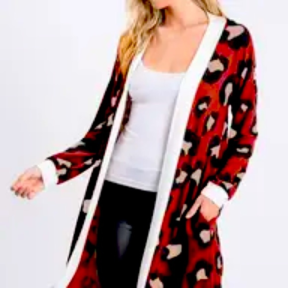 NWOT Heimish Leopard Cardigan